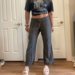 Eileen Fisher cropped wide leg pants